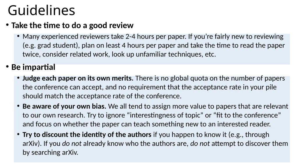 How to Write Good Reviews for CVPR Based on - slide 11 of 19