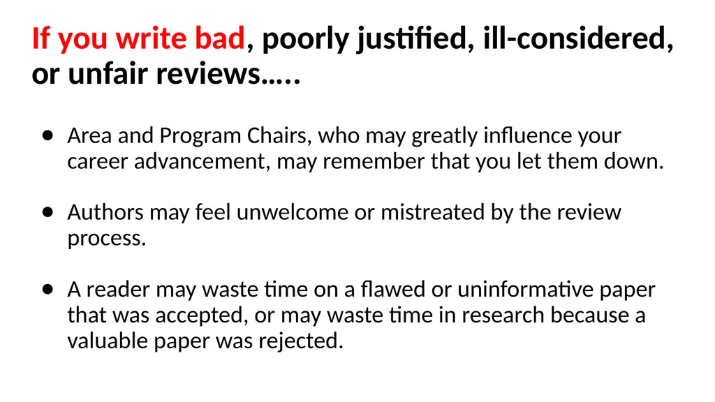 How to Write Good Reviews for CVPR Based on - slide 3 of 19