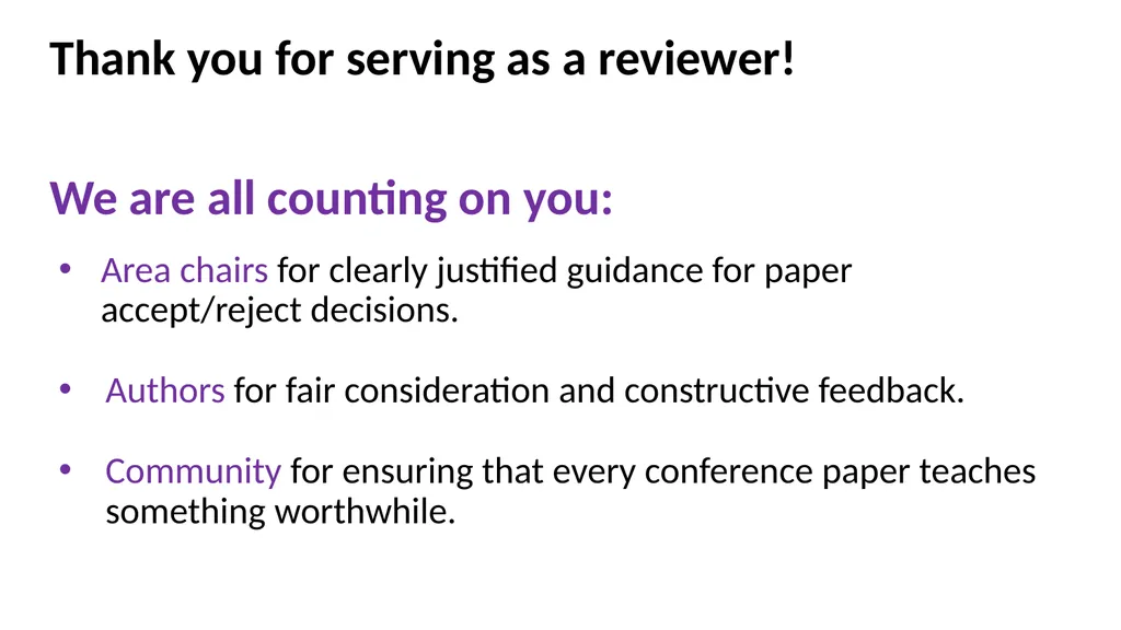 How to Write Good Reviews for CVPR Based on - slide 2 of 19