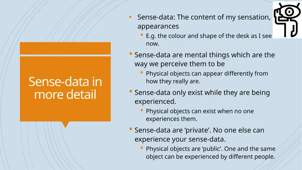 Indirect realism Michael Lacewing Indirect realism - slide 5 of 11