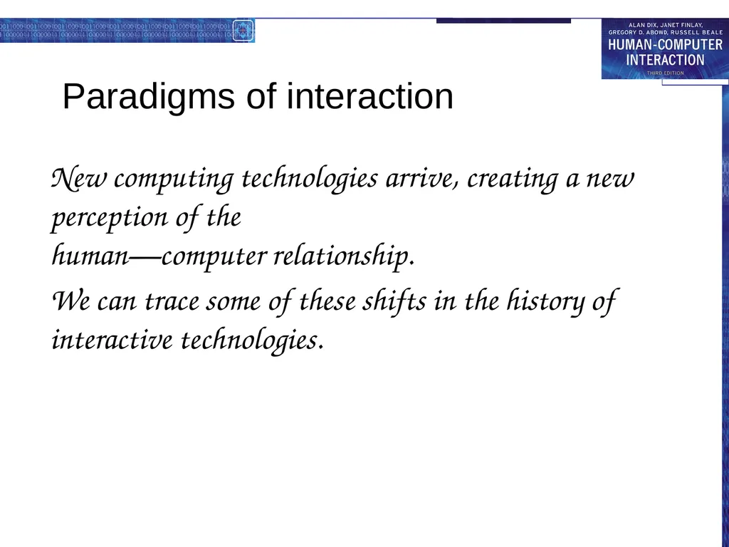 chapter 4 paradigms why study paradigms Concerns - slide 4 of 26
