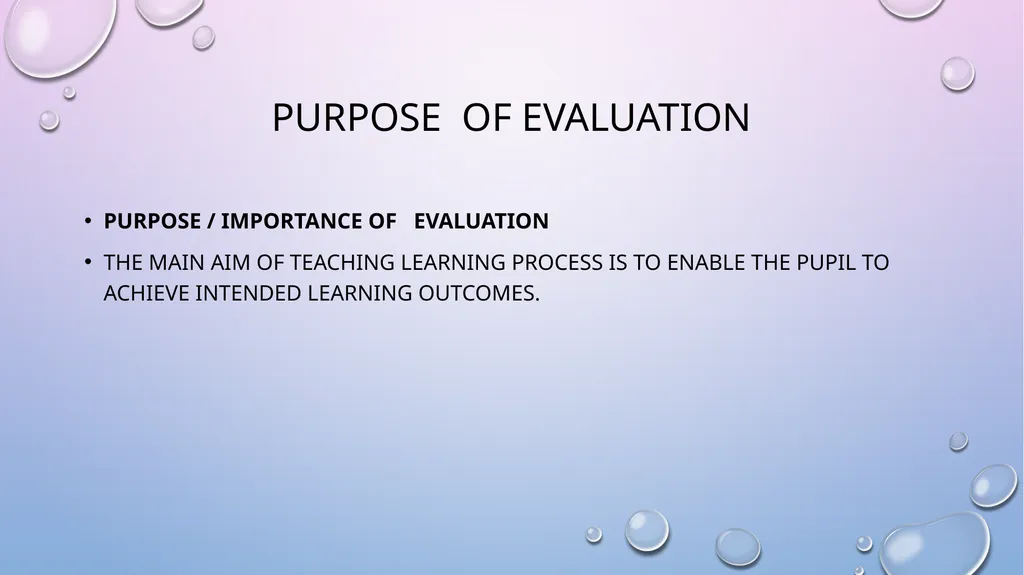 CONCEPT OF EVALUATION The terms measurement and - slide 11 of 16