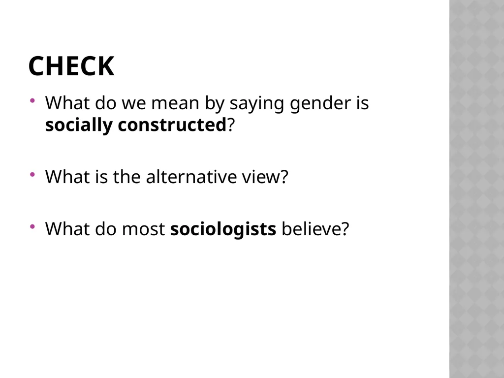Gender Identities G671 What are the - slide 5 of 61