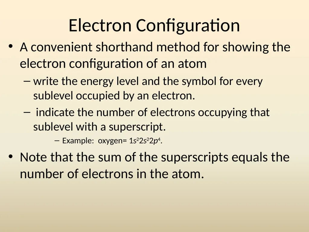 Electron House Where do the electrons live? Energy - slide 36 of 46