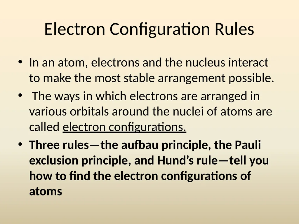 Electron House Where do the electrons live? Energy - slide 25 of 46