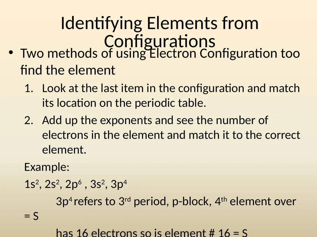 Electron House Where do the electrons live? Energy - slide 41 of 46