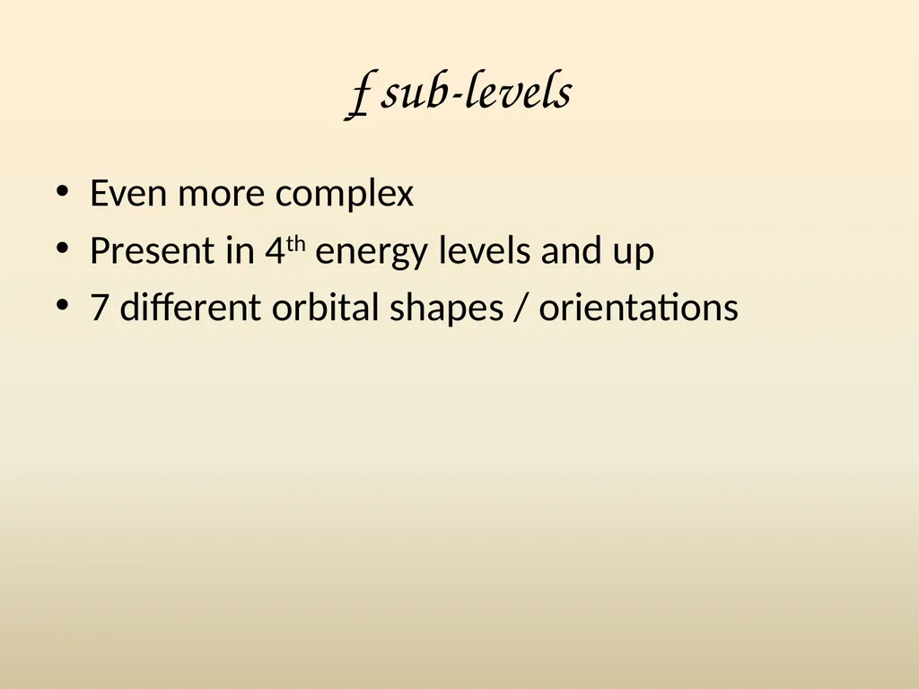 Electron House Where do the electrons live? Energy - slide 20 of 46