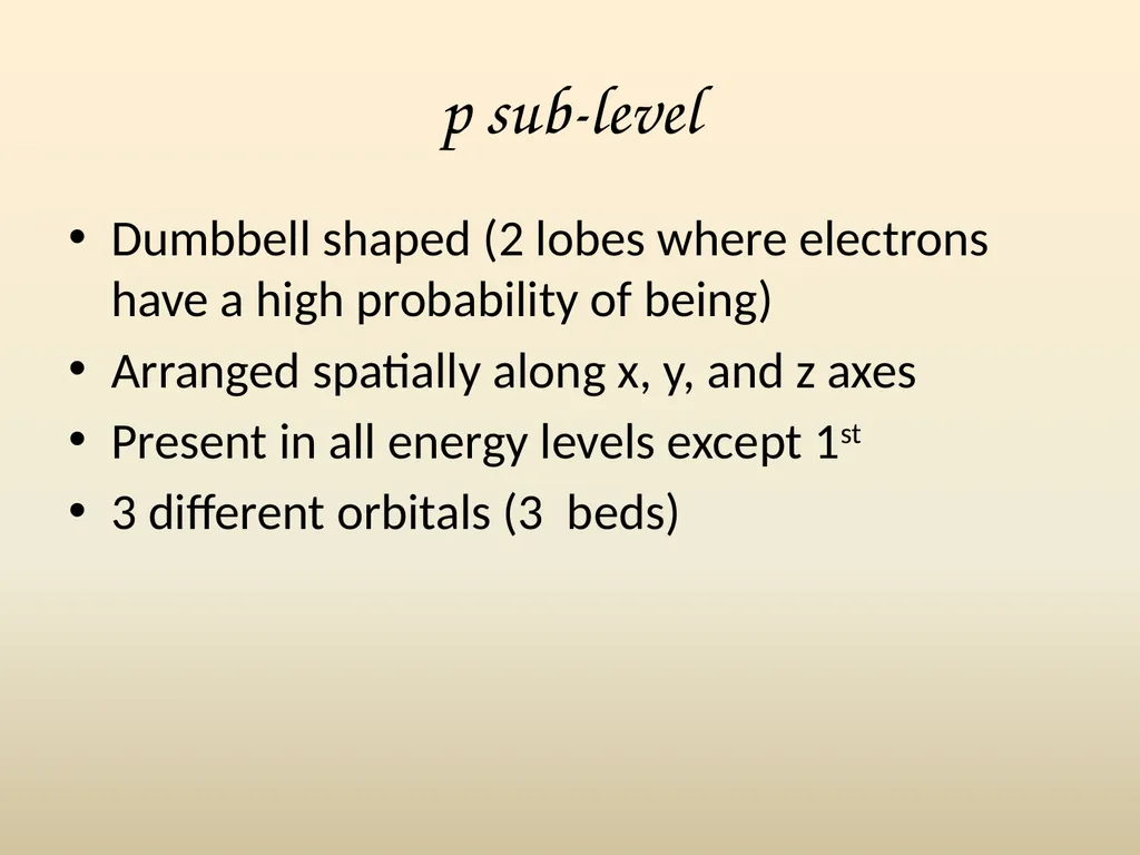 Electron House Where do the electrons live? Energy - slide 14 of 46