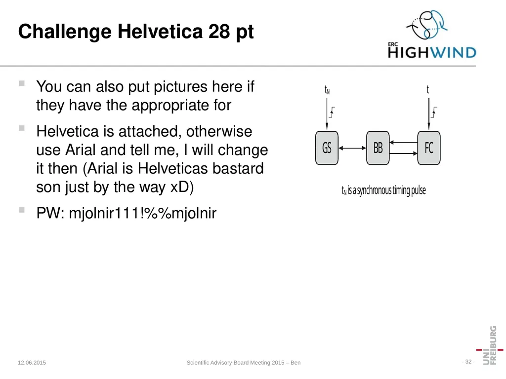 HIGHWIND Hardware Thorbjörn Jörger Lehrstuhl für - slide 31 of 31