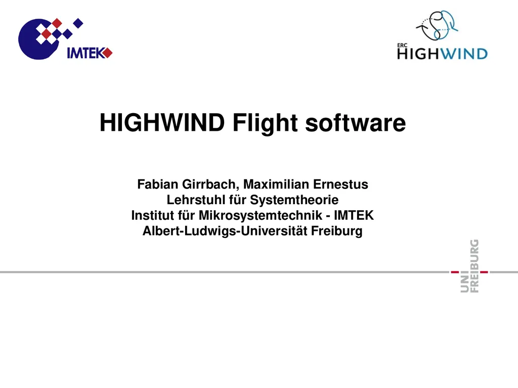 HIGHWIND Hardware Thorbjörn Jörger Lehrstuhl für - slide 24 of 31