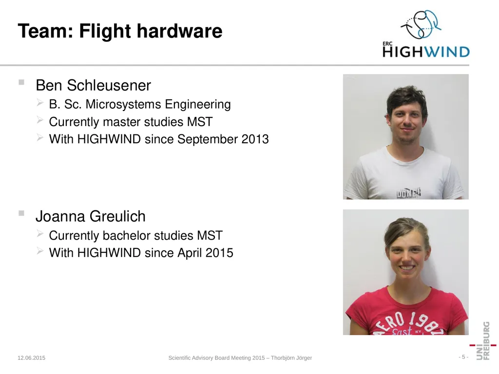 HIGHWIND Hardware Thorbjörn Jörger Lehrstuhl für - slide 5 of 31