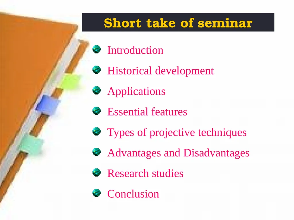 Welcome to 1st seminar Projective Techniques in - slide 3 of 63
