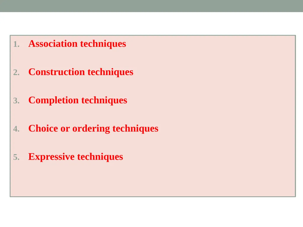 Welcome to 1st seminar Projective Techniques in - slide 16 of 63