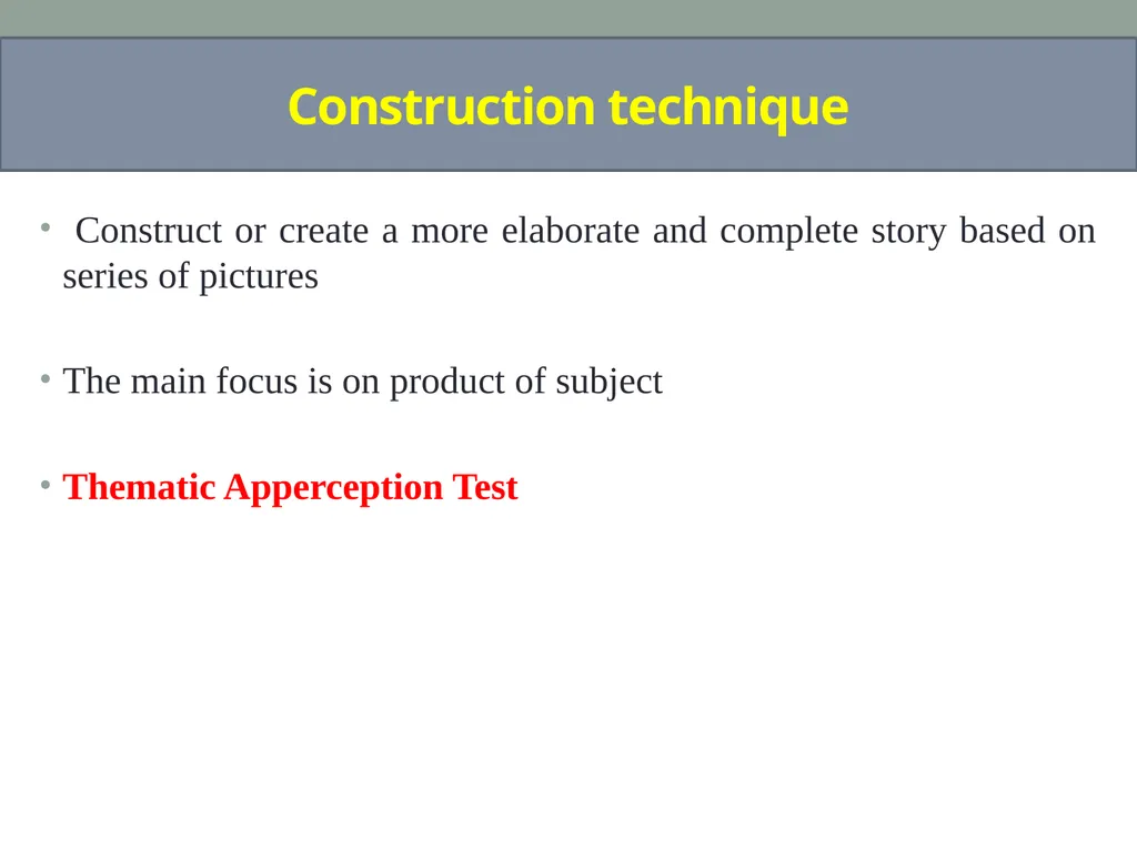 Welcome to 1st seminar Projective Techniques in - slide 31 of 63