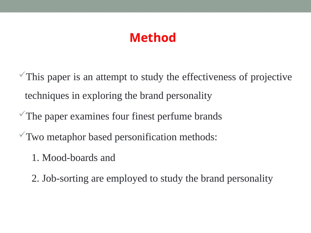 Welcome to 1st seminar Projective Techniques in - slide 58 of 63