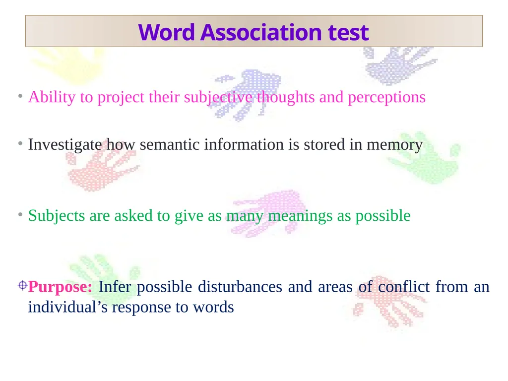 Welcome to 1st seminar Projective Techniques in - slide 29 of 63