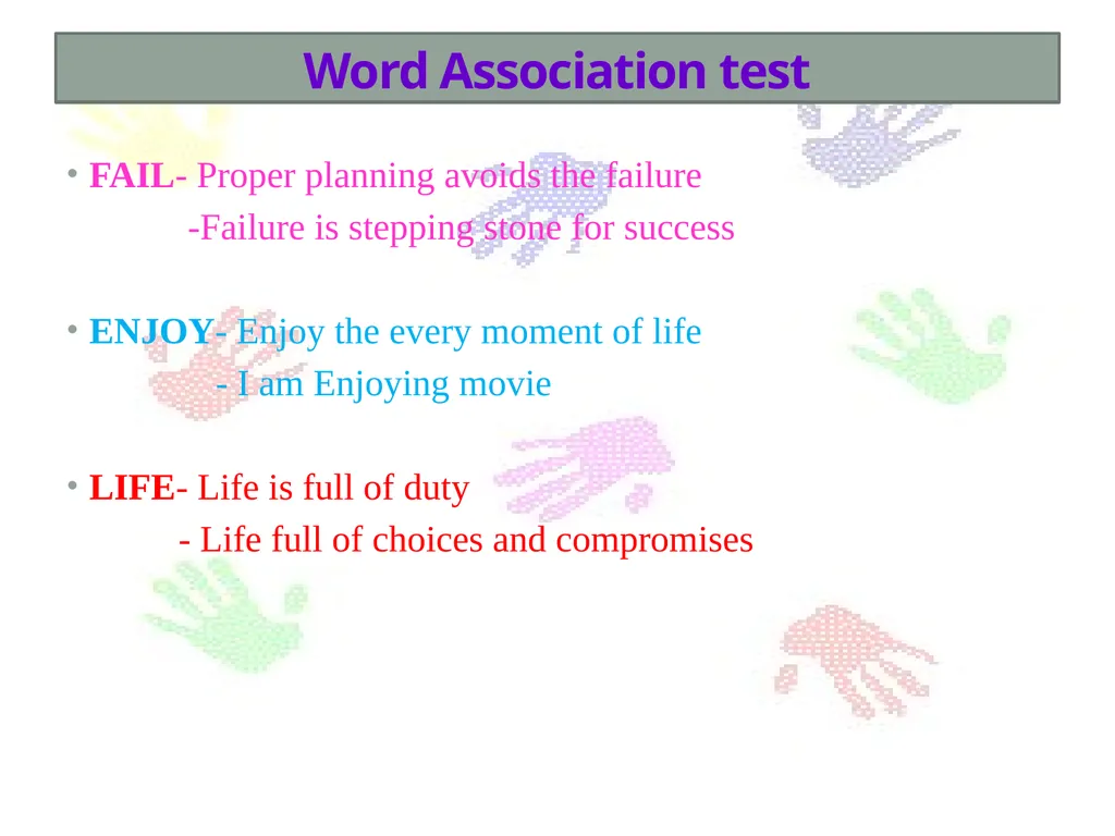 Welcome to 1st seminar Projective Techniques in - slide 30 of 63