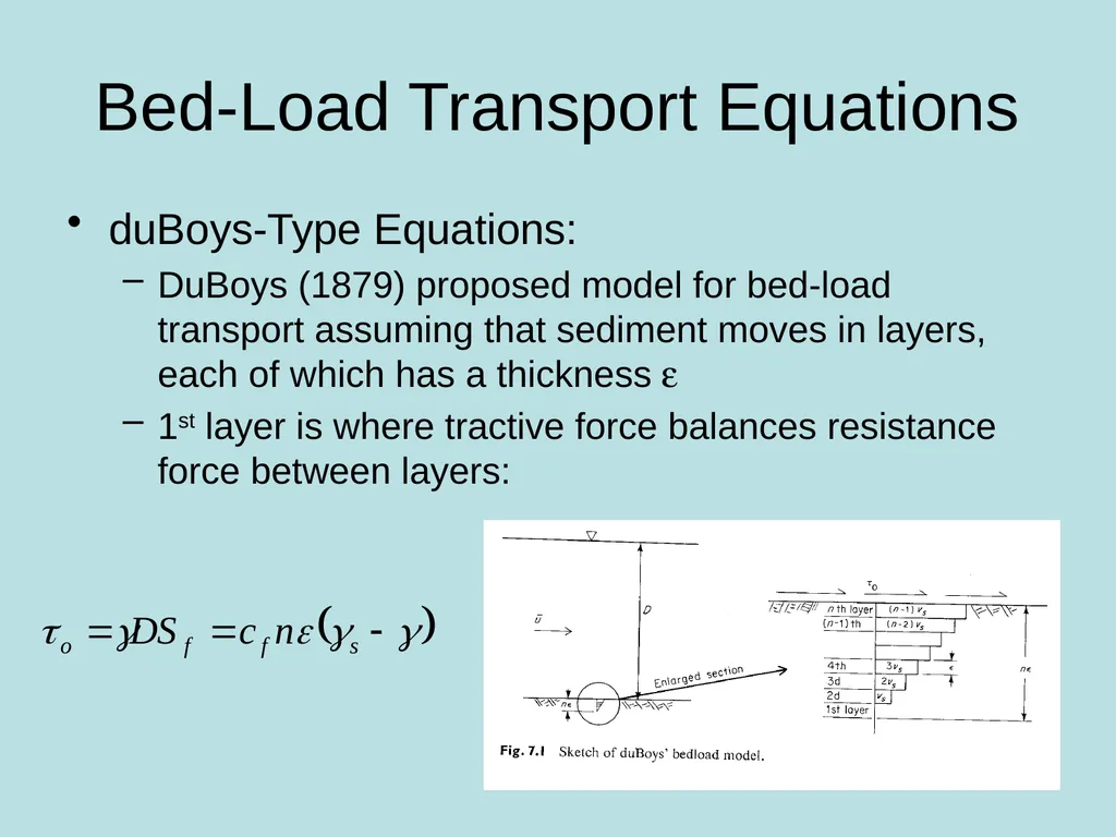 Fluvial Hydraulics CH-6 Bed-Load Transport - slide 11 of 82