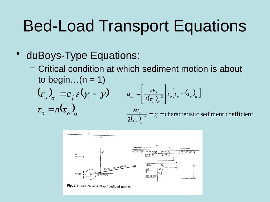Fluvial Hydraulics CH-6 Bed-Load Transport - slide 13 of 82