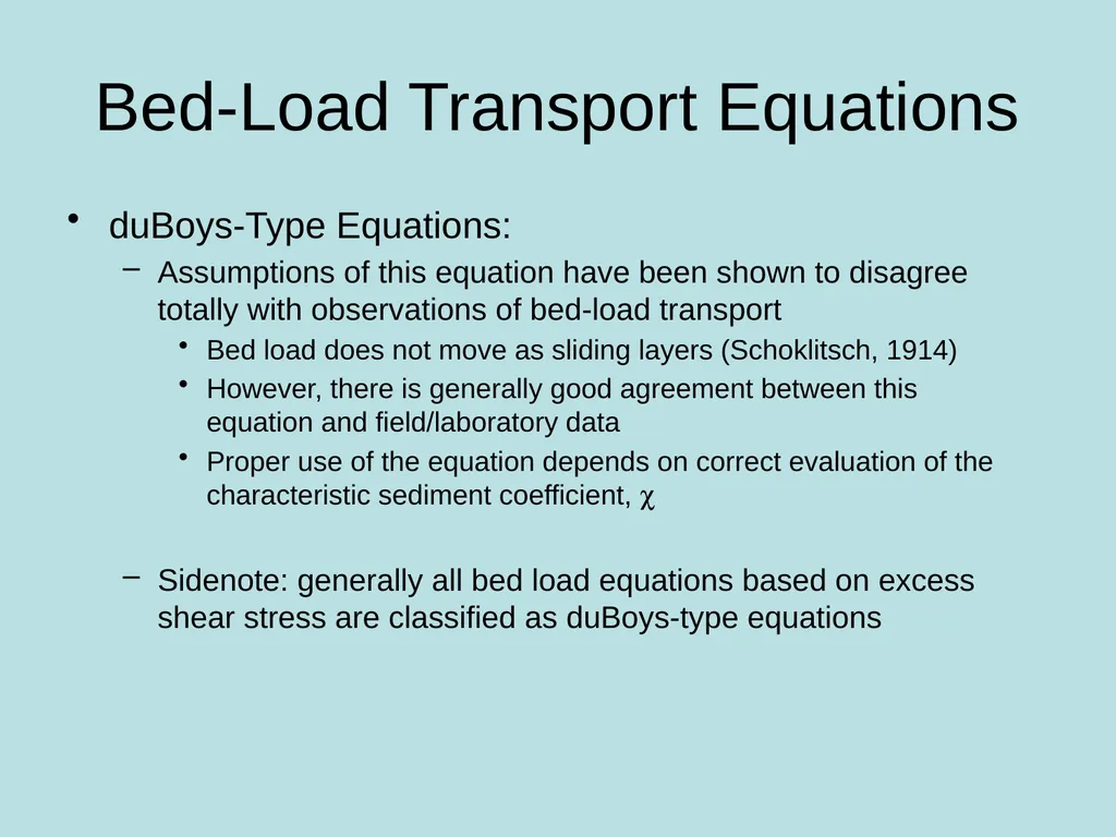 Fluvial Hydraulics CH-6 Bed-Load Transport - slide 14 of 82