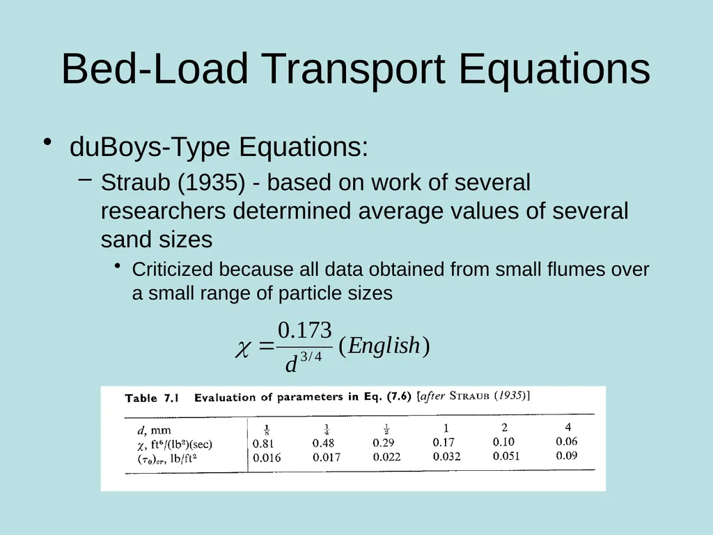 Fluvial Hydraulics CH-6 Bed-Load Transport - slide 16 of 82
