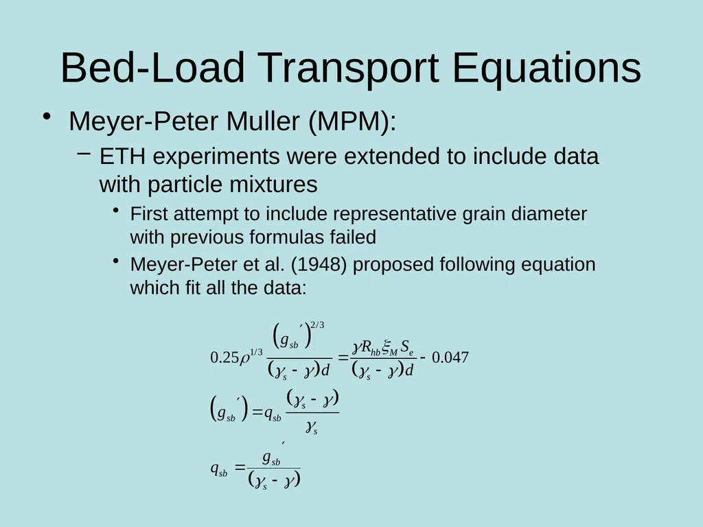 Fluvial Hydraulics CH-6 Bed-Load Transport - slide 34 of 82