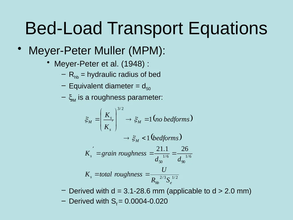 Fluvial Hydraulics CH-6 Bed-Load Transport - slide 35 of 82