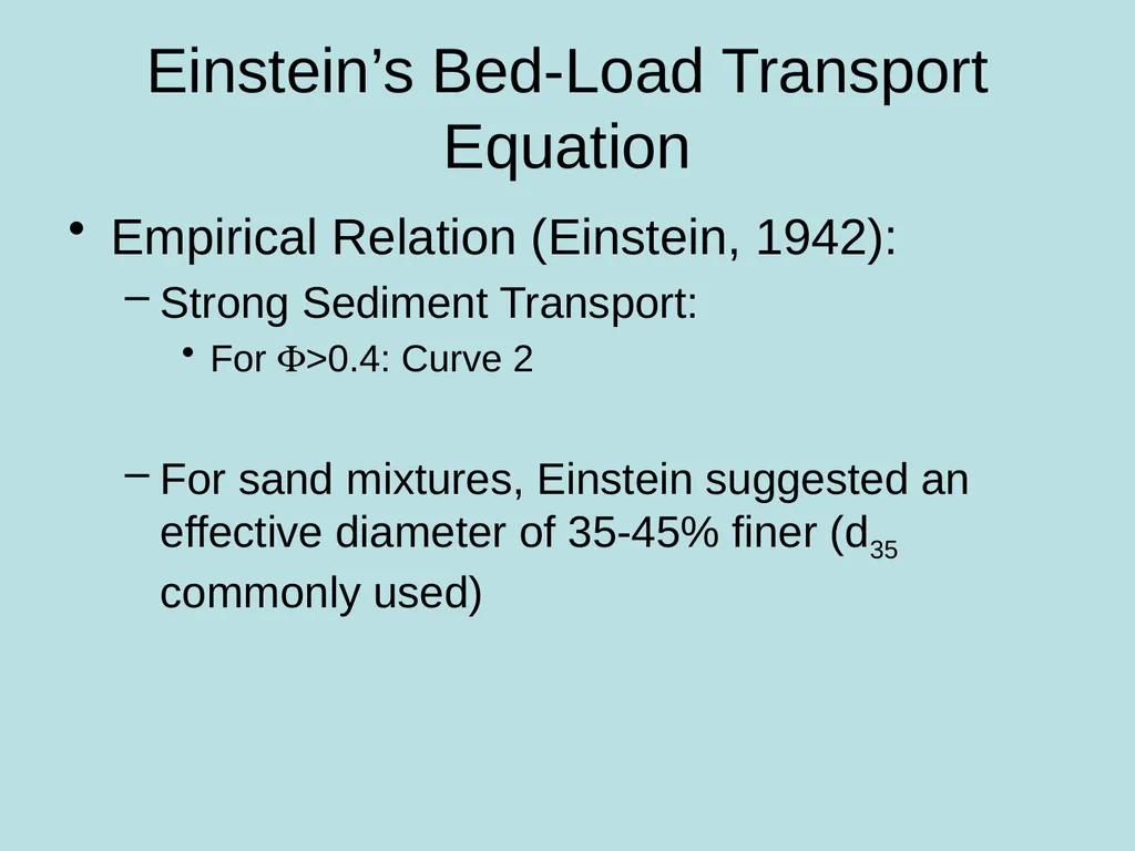 Fluvial Hydraulics CH-6 Bed-Load Transport - slide 55 of 82