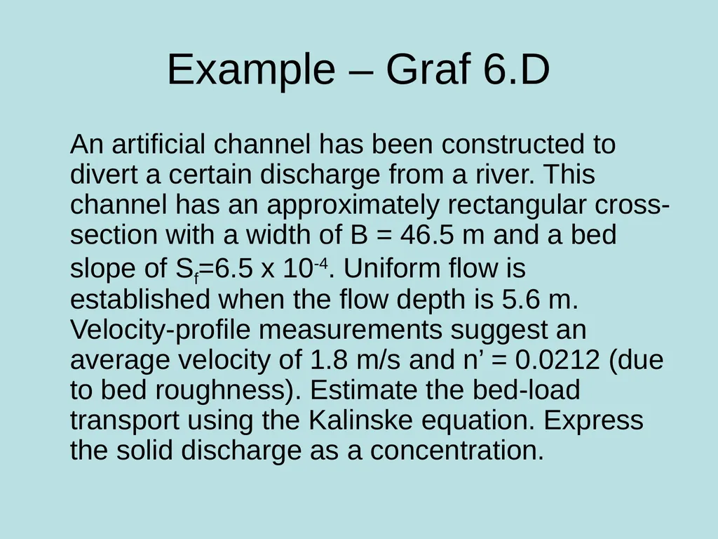 Fluvial Hydraulics CH-6 Bed-Load Transport - slide 20 of 82
