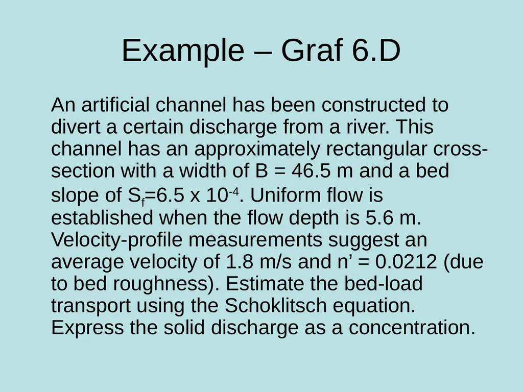 Fluvial Hydraulics CH-6 Bed-Load Transport - slide 26 of 82