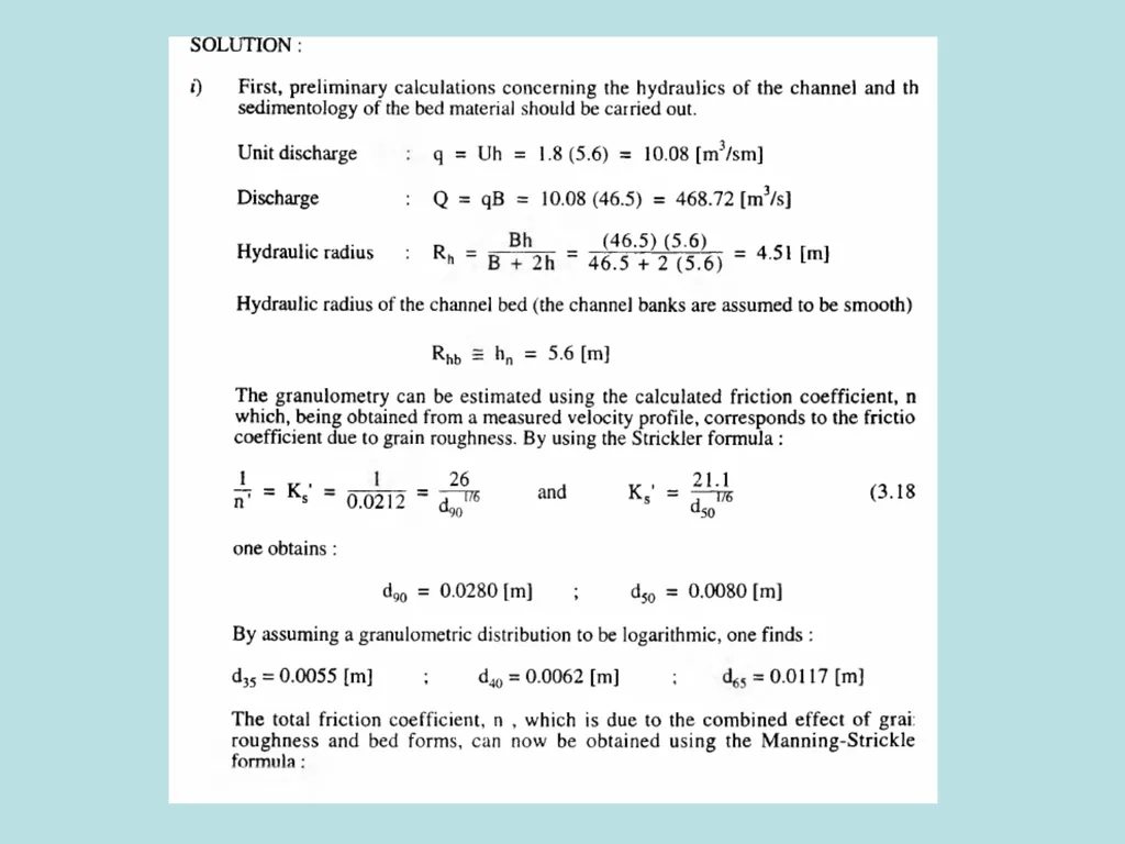 Fluvial Hydraulics CH-6 Bed-Load Transport - slide 27 of 82