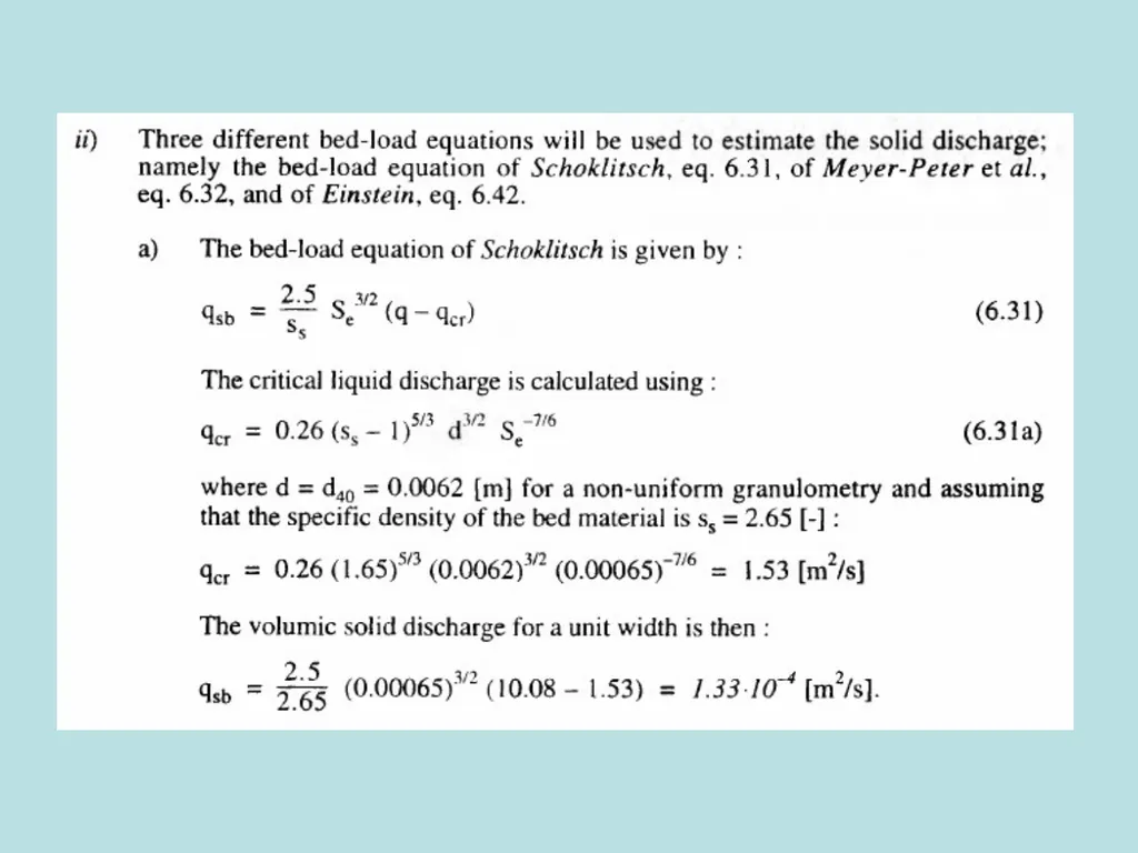 Fluvial Hydraulics CH-6 Bed-Load Transport - slide 29 of 82