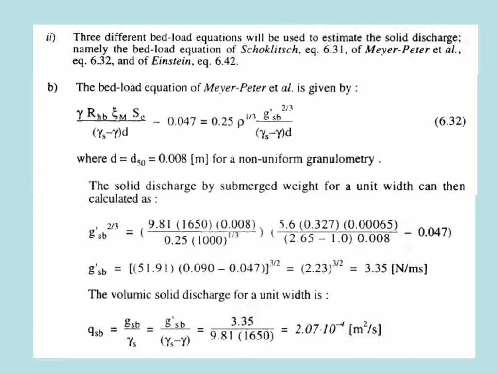 Fluvial Hydraulics CH-6 Bed-Load Transport - slide 37 of 82