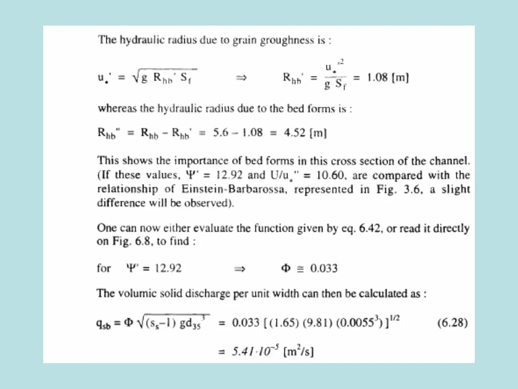 Fluvial Hydraulics CH-6 Bed-Load Transport - slide 69 of 82