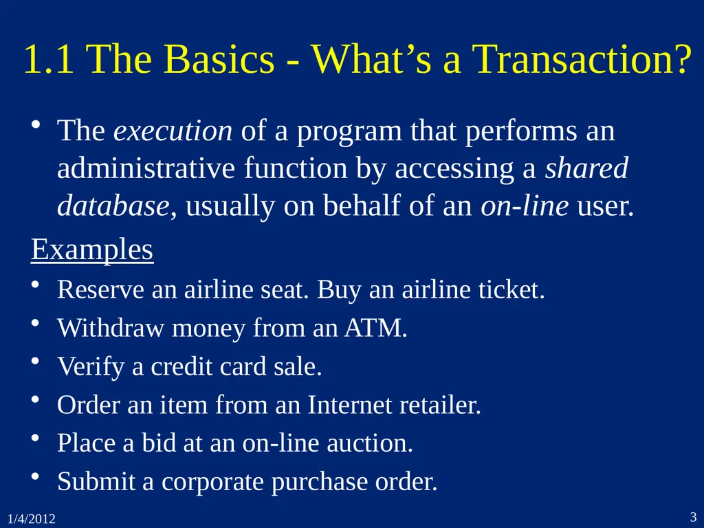 1. Introduction CSEP 545 Transaction Processing - slide 3 of 66
