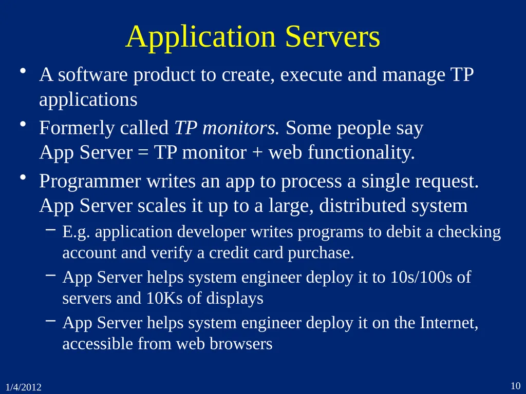 1. Introduction CSEP 545 Transaction Processing - slide 10 of 66