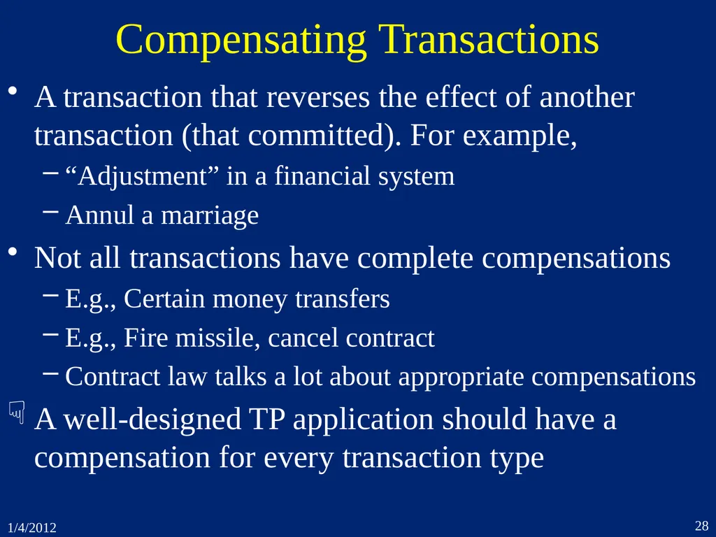 1. Introduction CSEP 545 Transaction Processing - slide 28 of 66