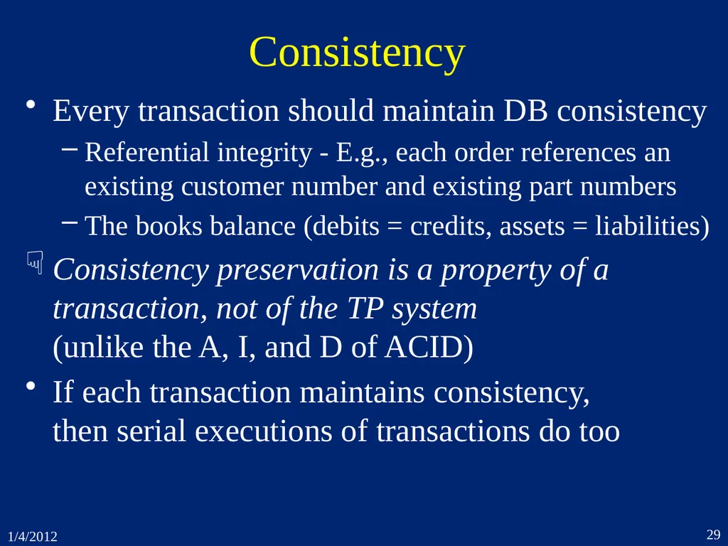 1. Introduction CSEP 545 Transaction Processing - slide 29 of 66