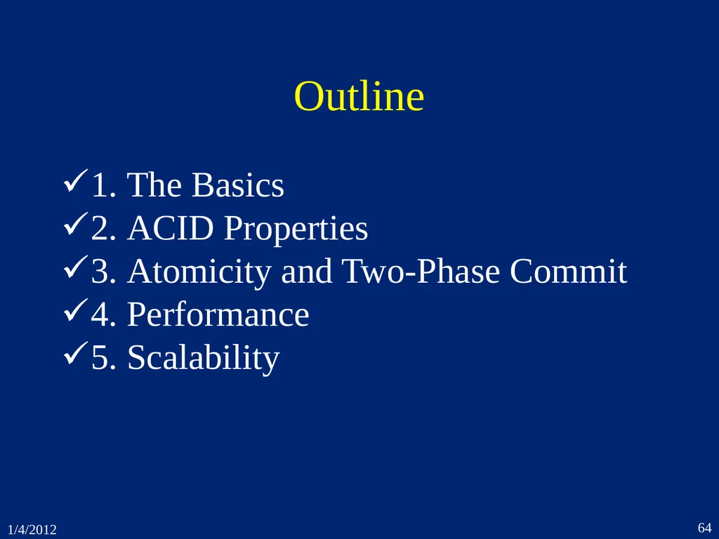 1. Introduction CSEP 545 Transaction Processing - slide 64 of 66