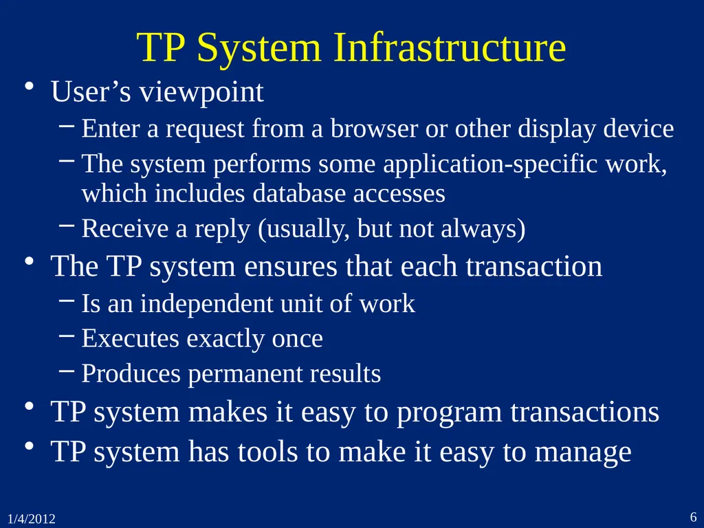 1. Introduction CSEP 545 Transaction Processing - slide 6 of 66