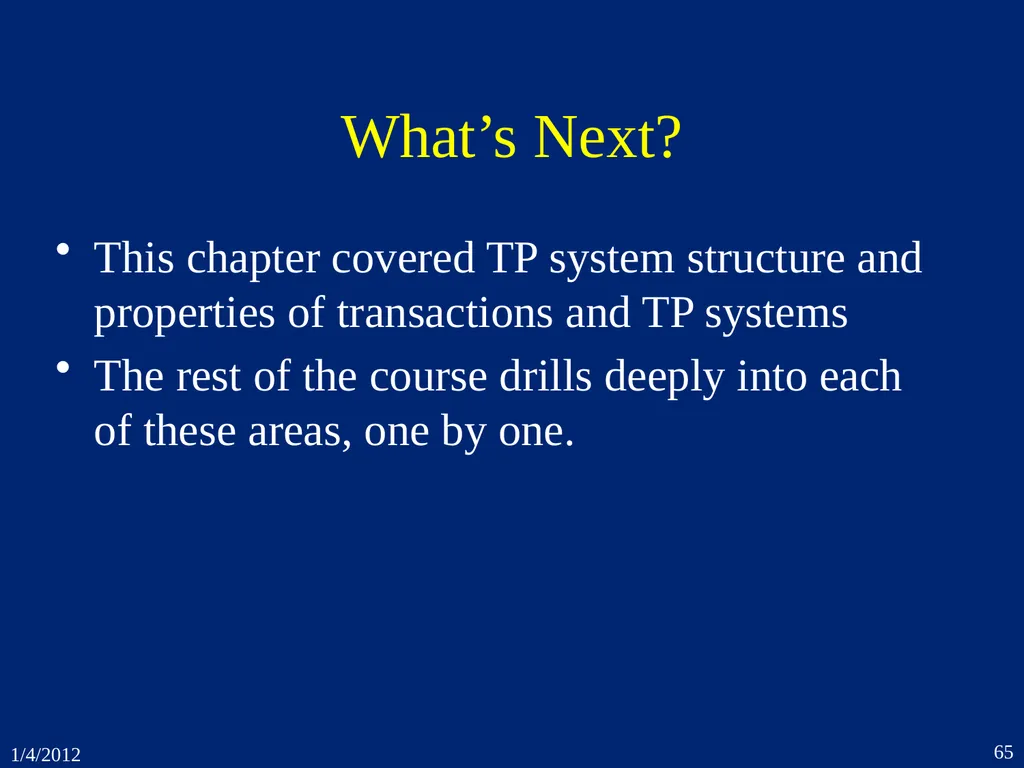 1. Introduction CSEP 545 Transaction Processing - slide 65 of 66