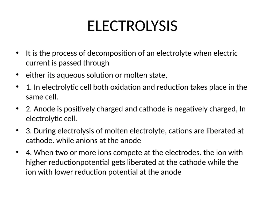 ELECTROCHEMISTRY INTRODUCTION .Electrochemistry is - slide 10 of 20