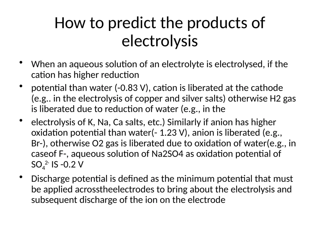 ELECTROCHEMISTRY INTRODUCTION .Electrochemistry is - slide 11 of 20