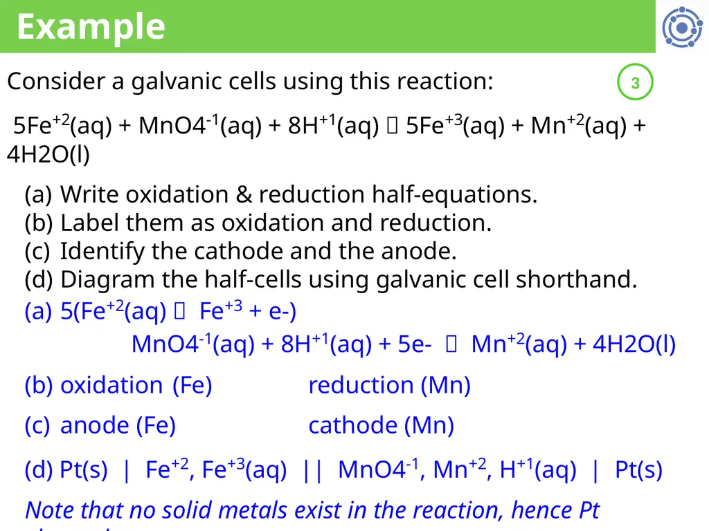 CHE 1031: General Chemistry I Electrochemistry - slide 12 of 13