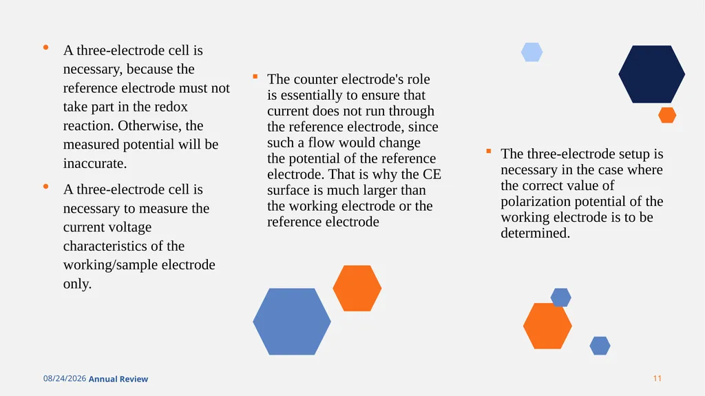 TWO VS THREE ELECTRODE SYSTEM TITLE PRESENTED TO: - slide 11 of 14