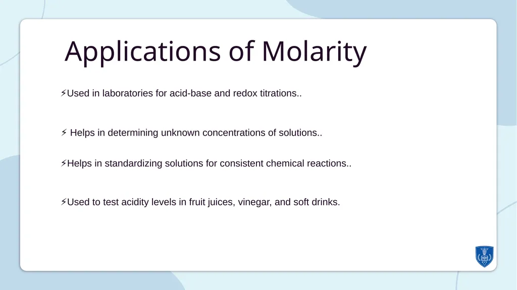 UNDERSTANDING NORMALITY, MOLARITY, AND MOLALITY - slide 11 of 16