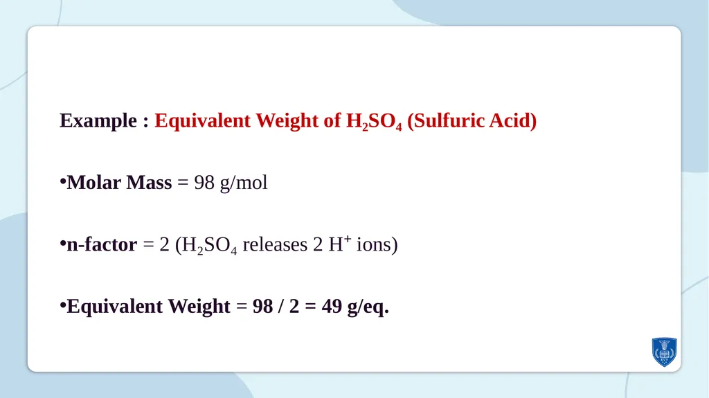 UNDERSTANDING NORMALITY, MOLARITY, AND MOLALITY - slide 15 of 16