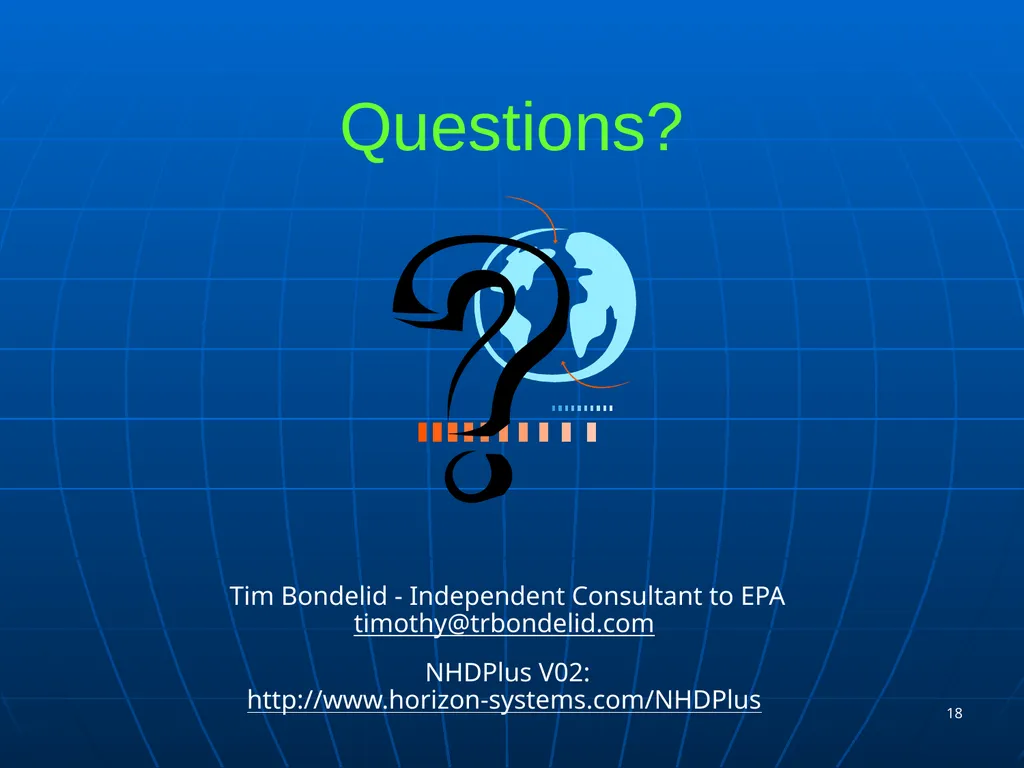 1 Improved Flow Estimates in NHDPlus Version 02 - slide 18 of 18