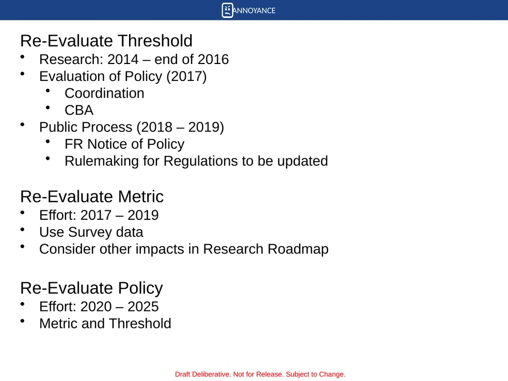 Noise Research Roadmap and Update REDAC – E&E - slide 5 of 17