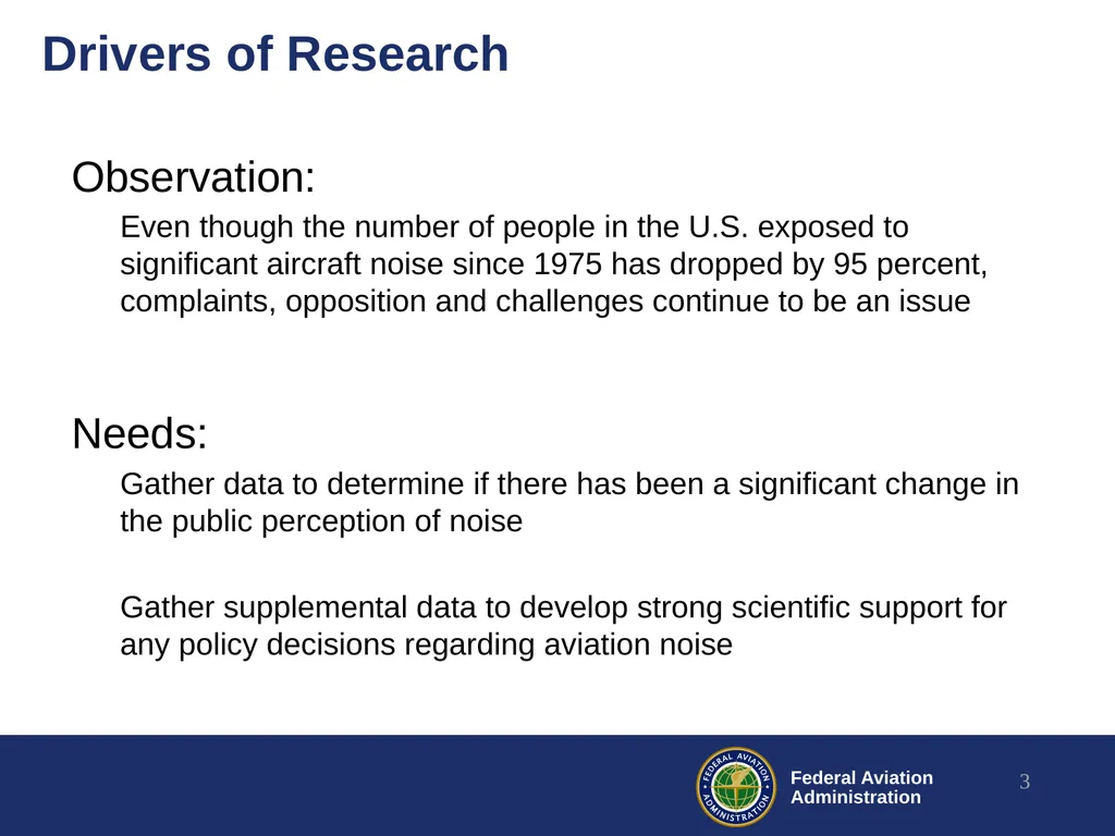 Noise Research Roadmap and Update REDAC – E&E - slide 3 of 17